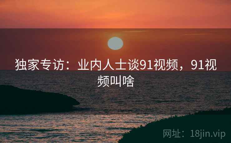 独家专访：业内人士谈91视频，91视频叫啥