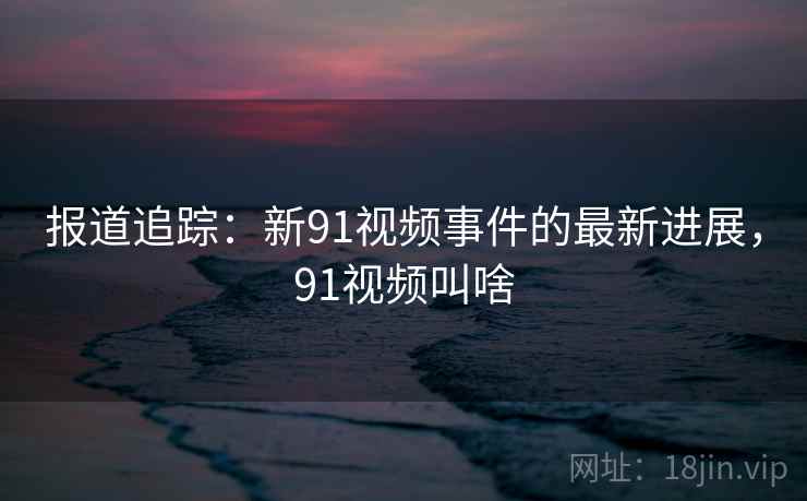 报道追踪:新91视频事件的最新进展,91视频叫啥