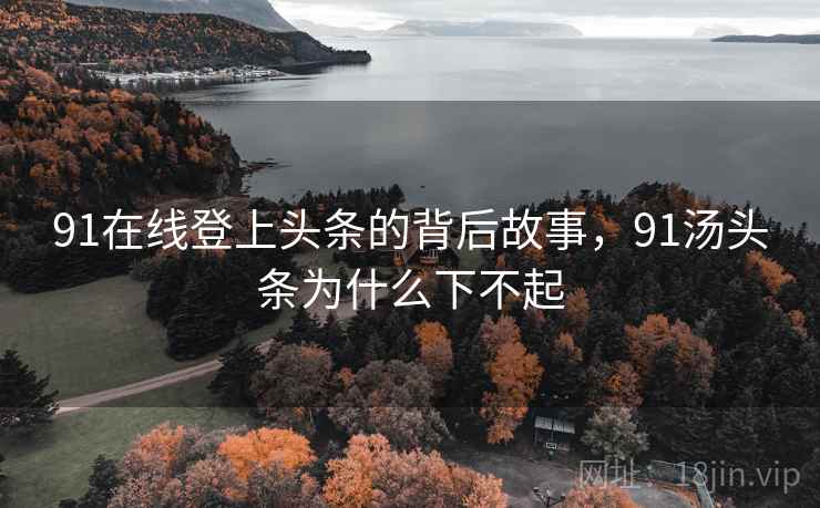 91在线登上头条的背后故事,91汤头条为什么下不起