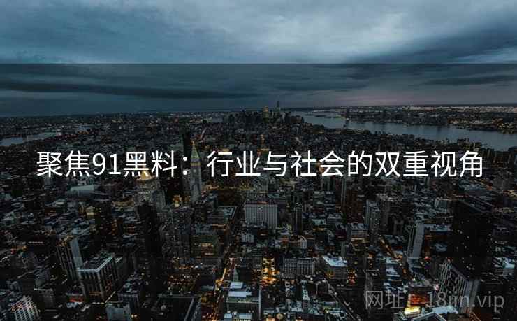 聚焦91黑料:行业与社会的双重视角