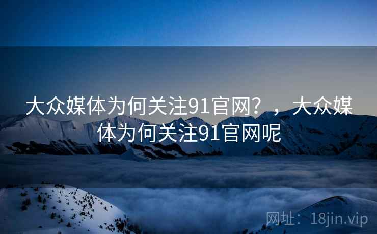 大众媒体为何关注91官网?,大众媒体为何关注91官网呢