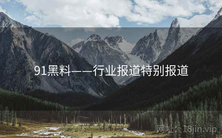 91黑料——行业报道特别报道